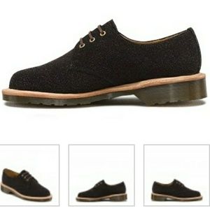 DR. MARTENS LESTER IN BLACK/BRONZE ZUCCHERO SHOES